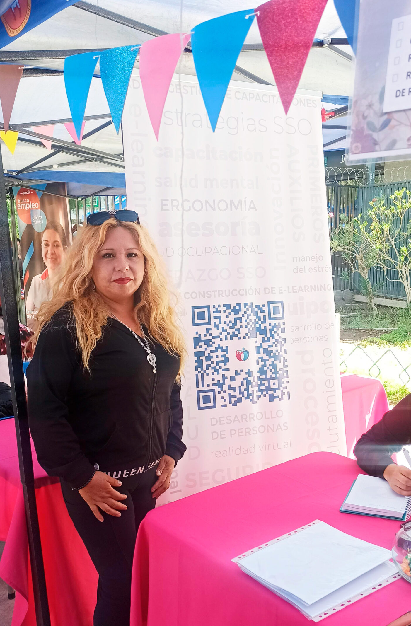, Verónica Araya Cruz, una de las participantes de la feria laboral para mujeres, nos concedió una entrevista.